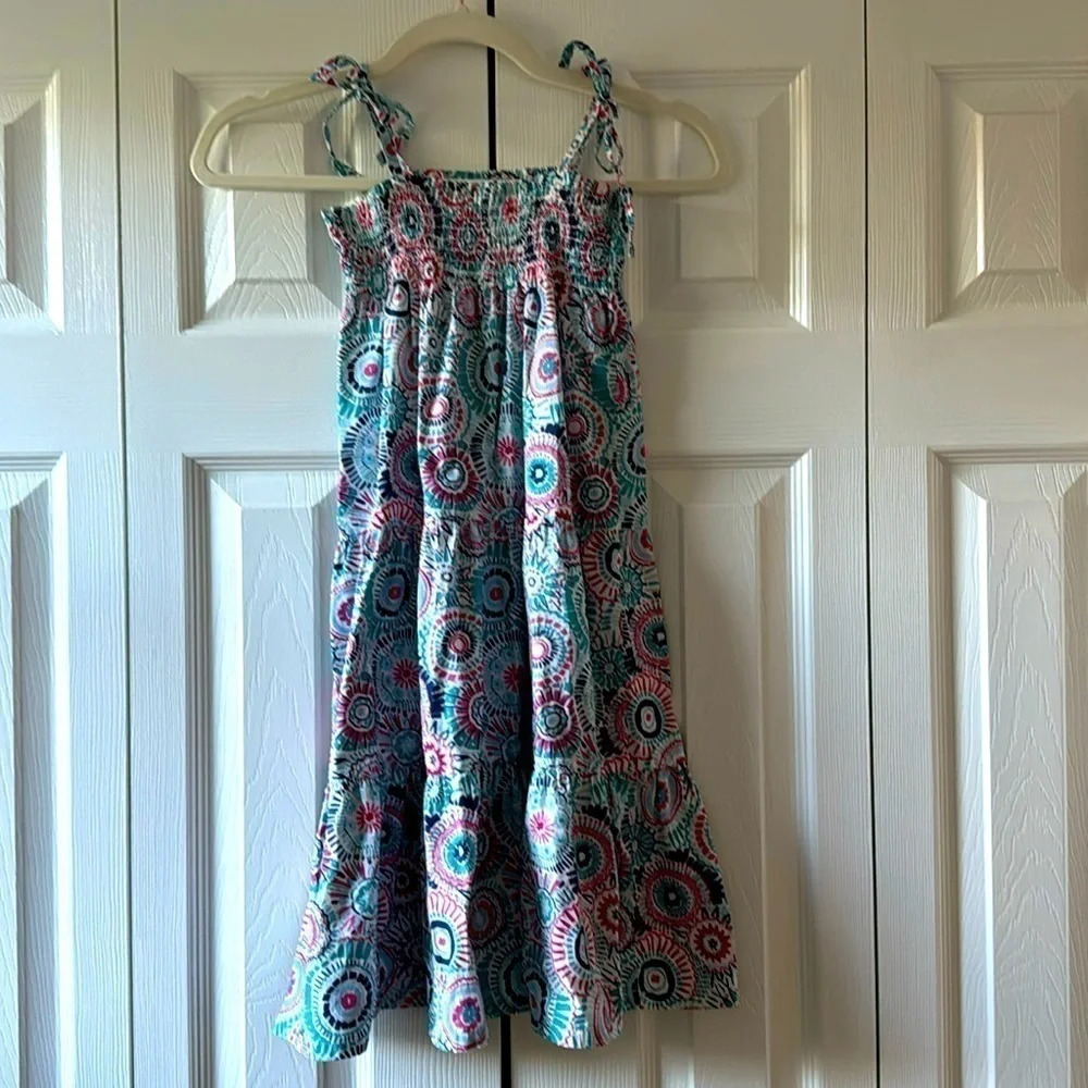 Girl's Tea Collection Fireworks Sun Dress size 7